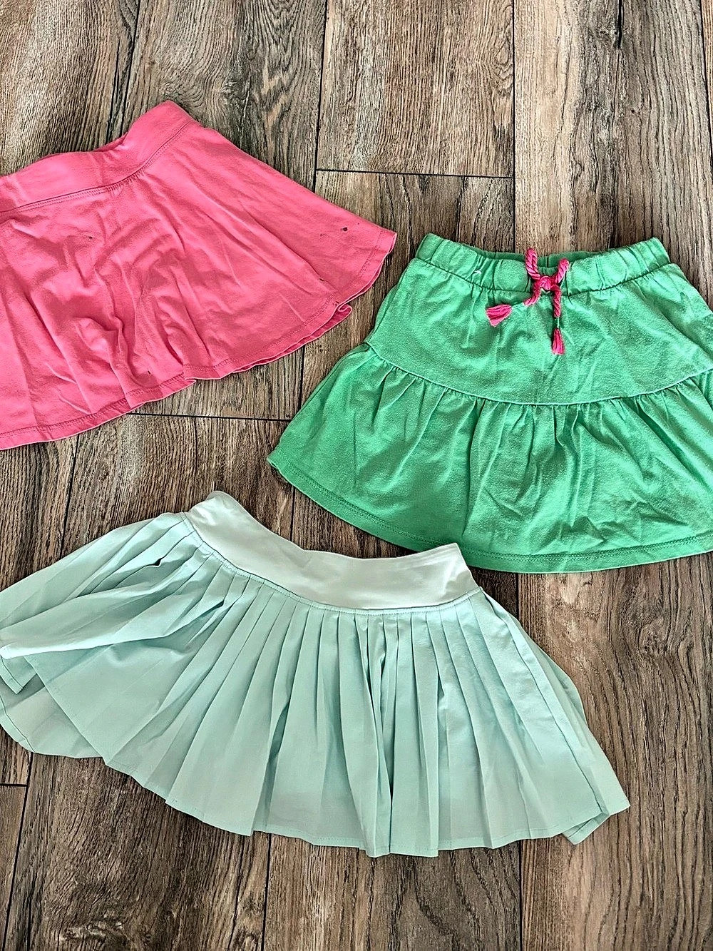 The Children's Place & All in Motion Kids Skirt Set Pink & Green Skorts